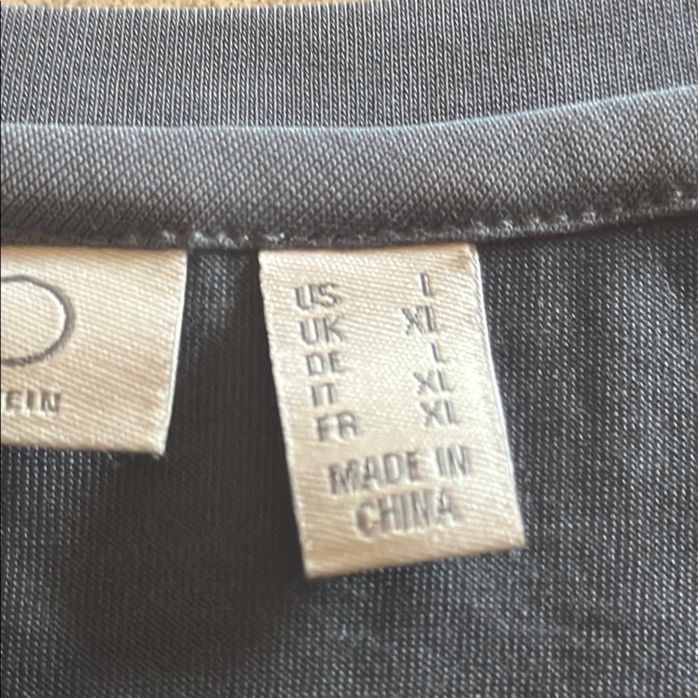 LOGO by Lori Goldstein Dark Gray Tunic with Pockets - Picture 6 of 8
